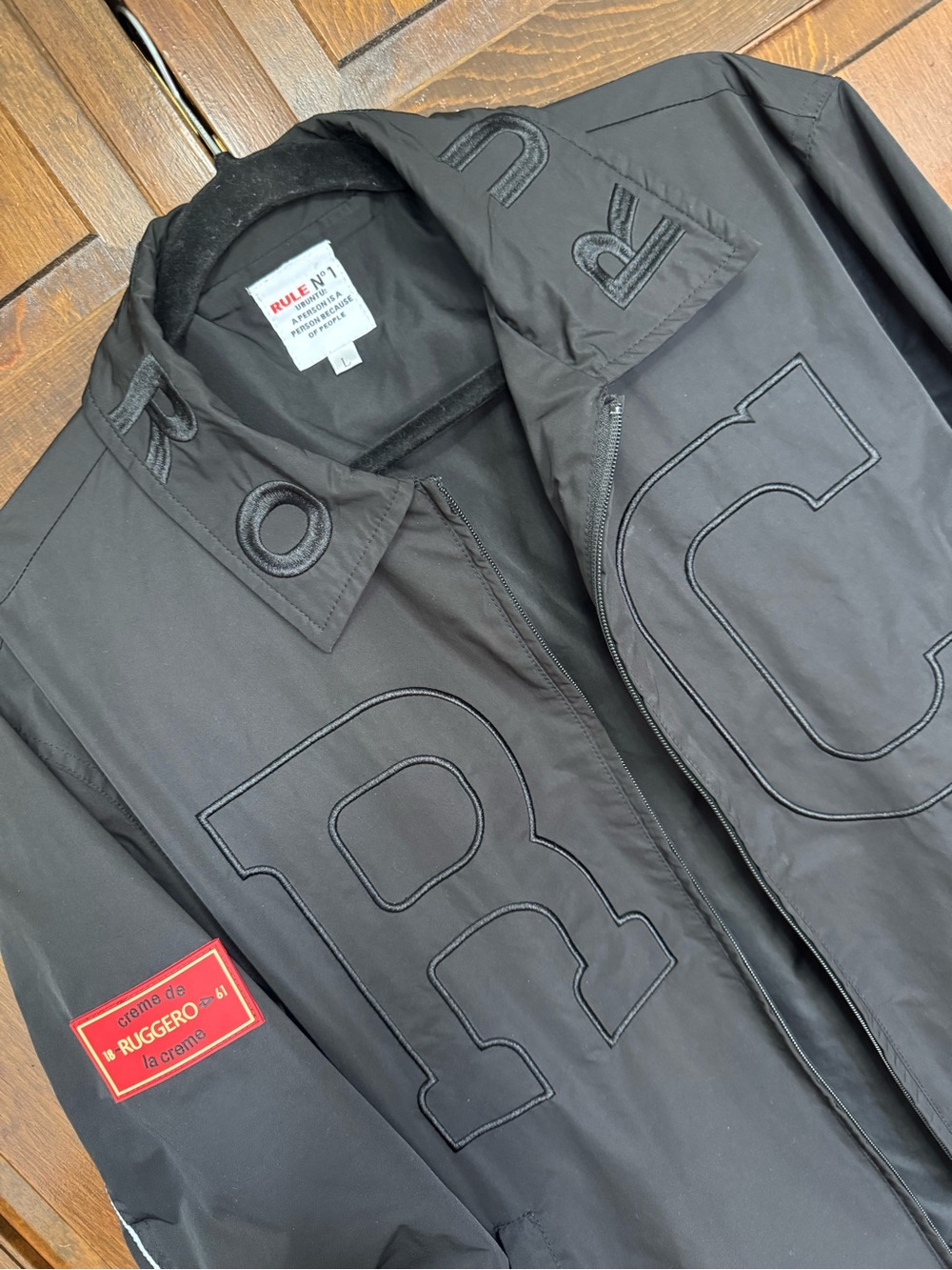 Ruggero Clothing Co. Ubuntu Runner Graphic Windbreaker Jacket L